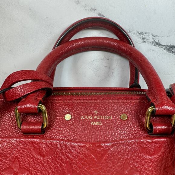 Louis Vuitton Empreinte Speedy 20 Cherry Red NM Bandouliere leather mini LV bag - Picture 8 of 15